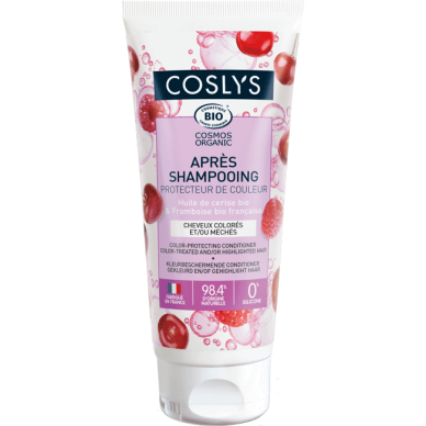 COSLYS -Après~shampooing protecteur de couleur
Enrichi en huile de cerise et vinaigre de framboise bio
Idéal pour les cheveux colorés et méchés
Parfum fruité et gourmand
Démêle et facilite le coiffage
Sans silicone, sans sulfates 86/100 Note Yuka🥕200ML