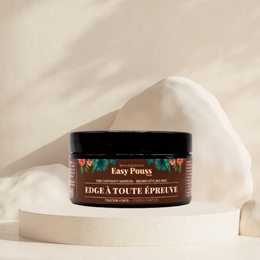 EASY POUSS -Cire Coiffante Marron Edge à Toute Épreuve         Fixation forte
