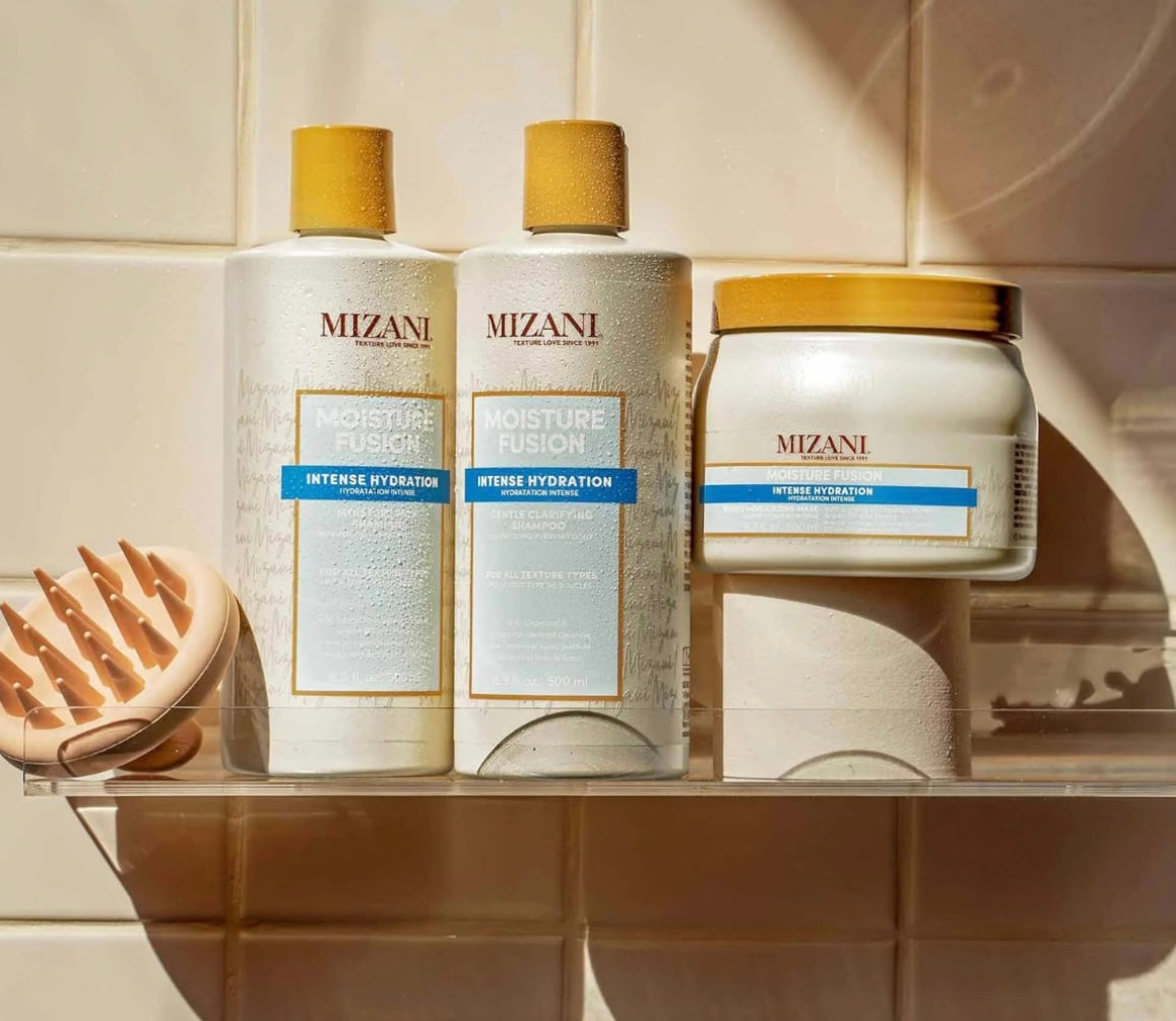MIZANI -Moisture Fusion Shampoing Hydratation intense Cupuaçu,Argan& Miel