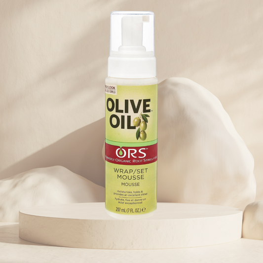 ORS-Mousse Wrap/Set à l'Huile d'Olive hydrate et fixe