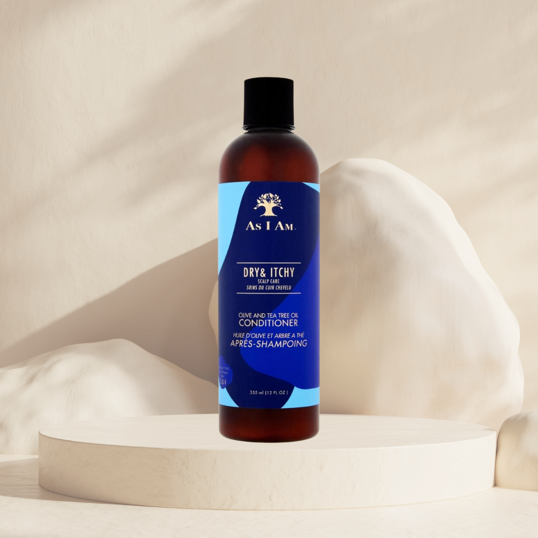 AS I AM-Après-Shampoing Anti-pelliculaire Dry & Itchy - Olive & tea tree oil 355ML