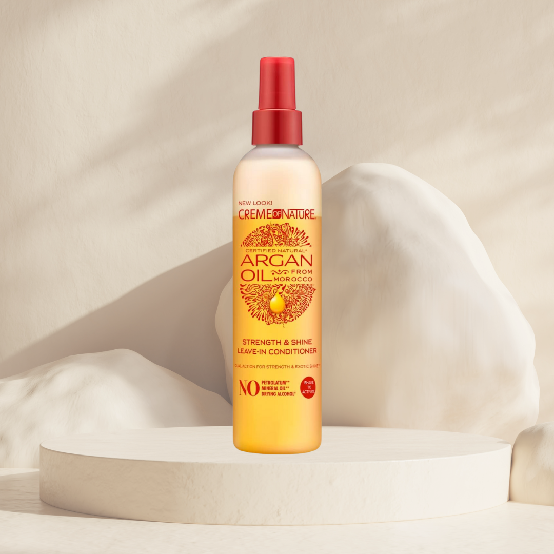 CRÉME OF NATURE -Leave-In conditioner Strength & Shine Argan Oil -