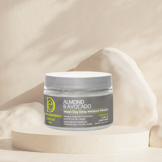 DESIGN ESSENTIALS-Masque Wash Day Deep Moisture Almond & Avocado - 12oz-340g