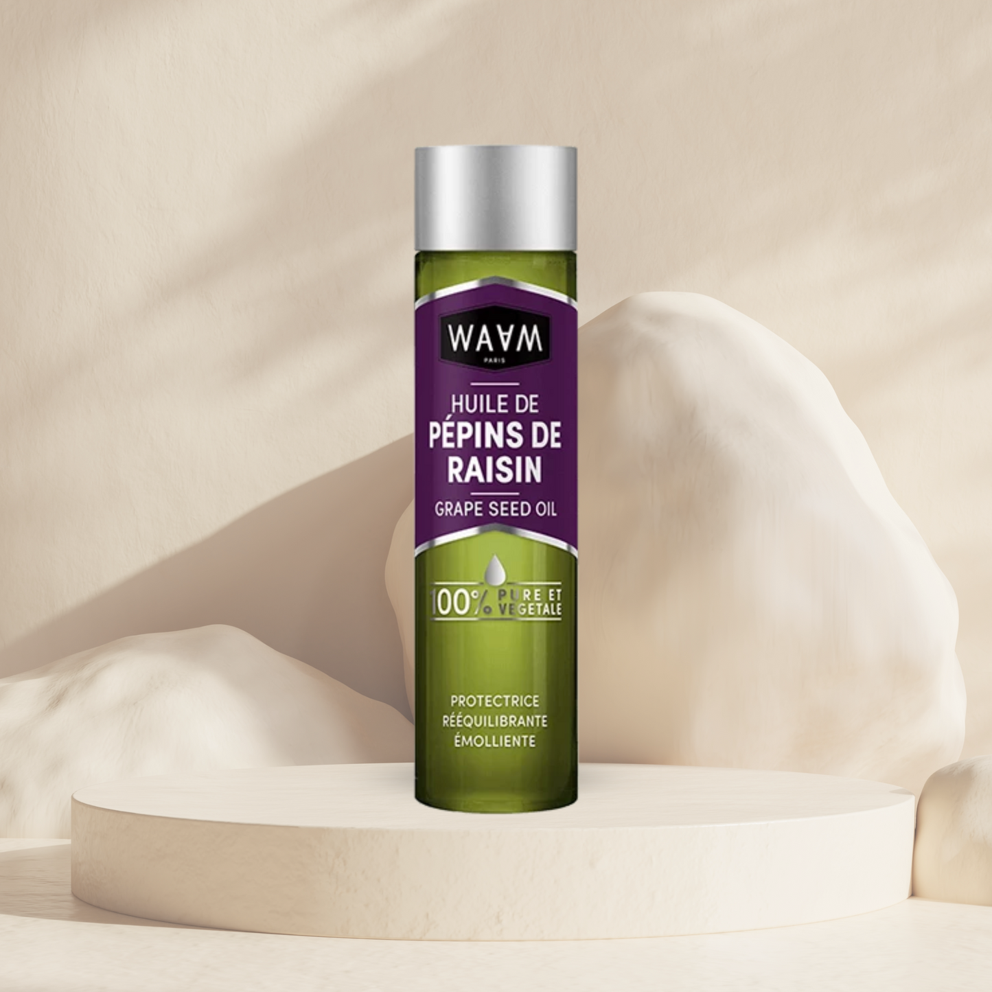 Huile végétale de Pépins de raisin - Waam Cosmetics