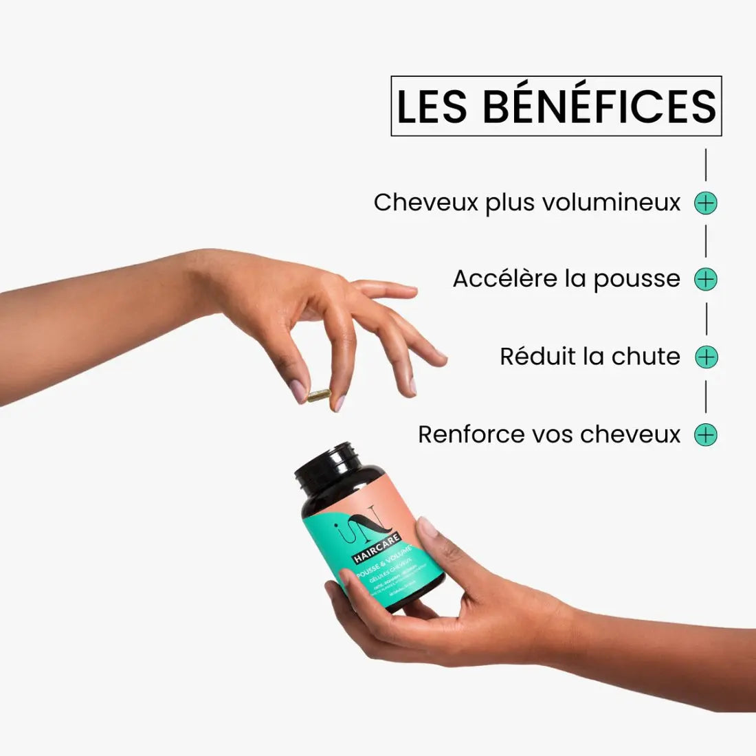 INHAIRCARE -Gélules - Cure pousse de cheveux ,fortifications 
Notre cure de 60 gélules 30 jours de traitement -naturelles et 100% vegan, enrichies en extraits de plantes : INHAIRCARE