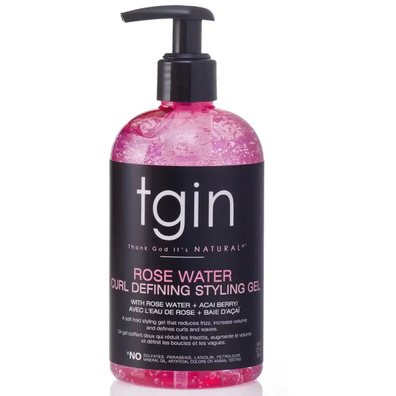 TGIN -ROSE WATER defining styling gel Rose&Hibiscus TGIN