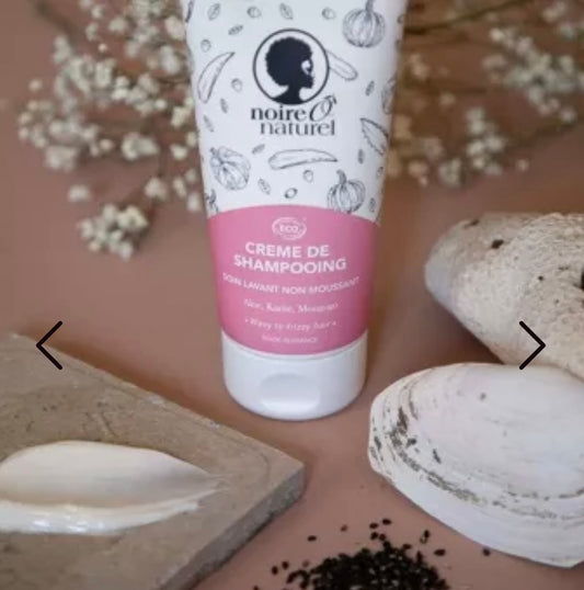 Soin Lavant BIO Non Moussant Co Wash No Poo CRÈME DE SHAMPOOING - Noire Ô naturel