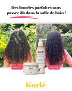 KURLÉ-Gelée définissante Formulé pour cheveux bouclés & frisés
Définit les boucles, sans effet cartonné
Tenue souple des boucles 50/100 Note Yuka 🥕240ML Organics Beam