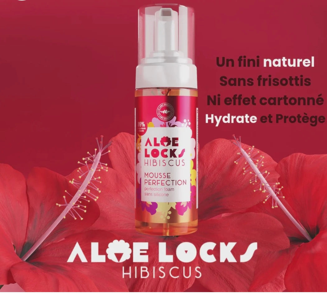 EASY POUSS-ALOE LOCKS HIBISCUS MOUSSE Coiffante Perfection 72/100 Note Yuka🥕165ML