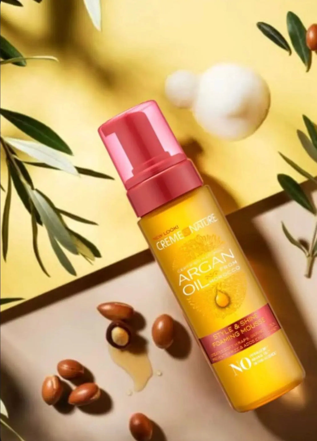 CREME OF NATURE -Mousse Style & Shine Argan Oil - Creme of Nature
