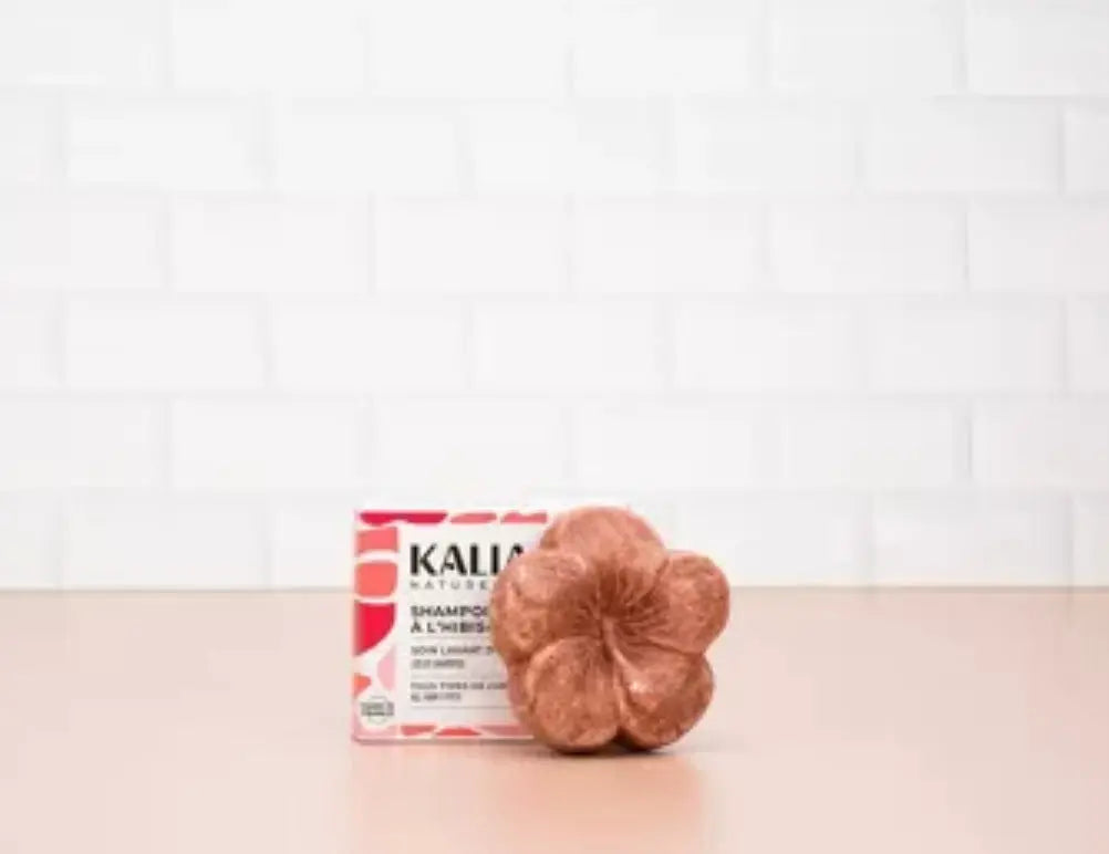 KALIA NATURE -Shampoing Solide à l'Hibiscus purifiant Transformez Vos Cheveux Bouclés et Crépus Naturellement  93/100 Note Yuka 🥕60 g Kalia Nature