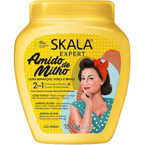 SKALA-Amido de  Maïs crème coiffante et hydratante Amidon de Maïs 1000g Skala Expert