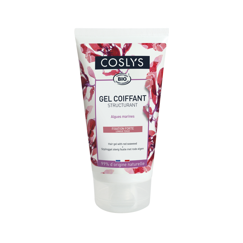COSLYS -Gel coiffant structurant
AUX ALGUES MARINES
Fixation forte, longue tenue
Tenue, brillance et douceur
Vegan 79/100 Note Yuka 🥕150ml