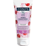 COSLYS -Après~shampooing protecteur de couleur 
Enrichi en huile de cerise et vinaigre de framboise bio 
Idéal pour les cheveux colorés et méchés
Parfum fruité et gourmand
Démêle et facilite le coiffage
Sans silicone, sans sulfates 86/100 Note Yuka🥕200ML