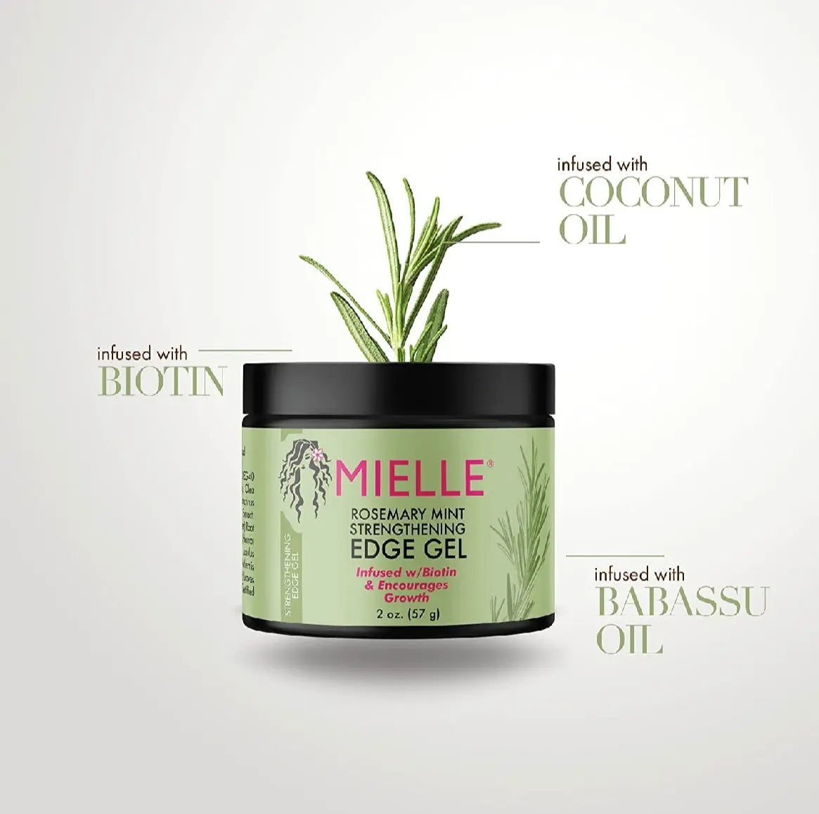 MIELLE - Rosemary Mint Edge Gel- Cire pour baby-hair 57g Mielle Organics