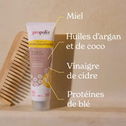 PROPOLIA- Après-shampoing certifié Bio Miel, Argan & Protéines de blé 93/100 Note Yuka🥕150ML