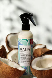 KALIA NATURE -Lait Capillaire à l'Huile de Coco -  Transformez Vos Cheveux Bouclés et Crépus            250 ML