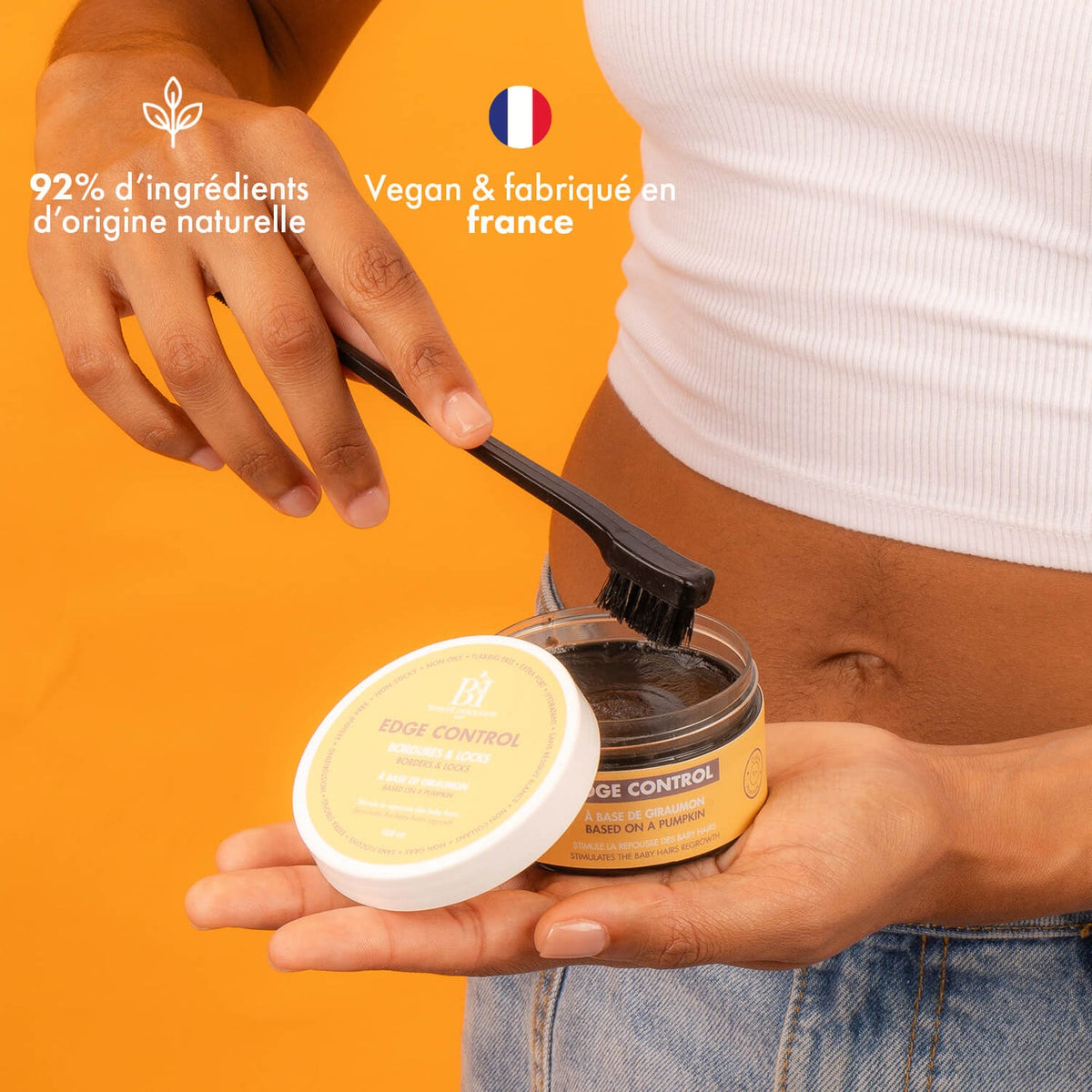 CIRE ET EDGE CONTROL                    Fixe et hydrate les baby hair. 100ML.