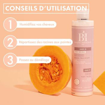 BEAUTÉ INSOLENTE-Leave-in Mon précieux Guiraumon, Karité ,Ricin  & Beurre de cacao 93/100 Note Yuka🥕250ML
