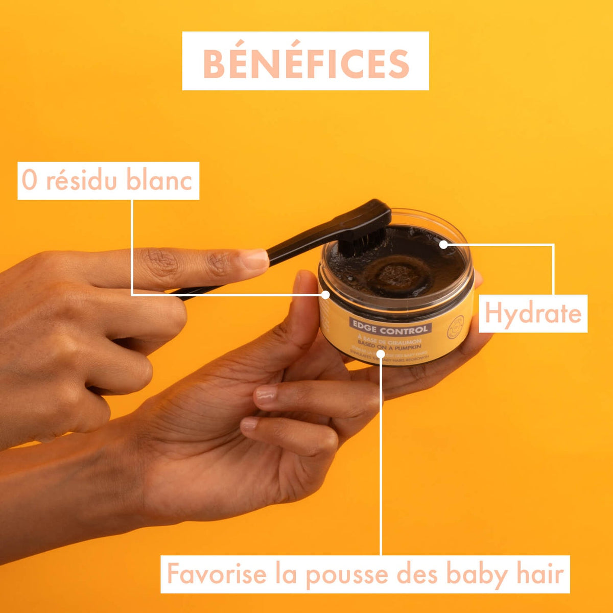 CIRE ET EDGE CONTROL                    Fixe et hydrate les baby hair. 100ML.