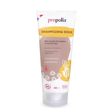 PROPOLIA -Shampoing doux certifié Bio Miel & Bambou 50/100 Note Yuka🥕200 ML Propolia