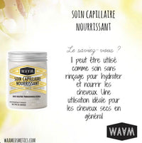 WAAM COSMETICS -Soin Capillaire Nourrissant BIO (3-en-1) 100/100 Note Yuka🥕