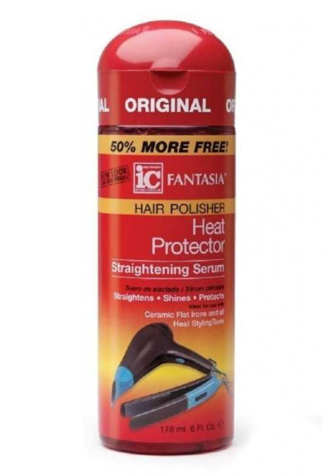 IC HEAT PROTECTOR Heat protection serum, hair dryer plates, anti-frizz 