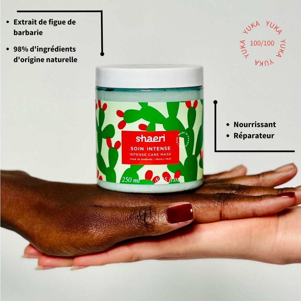 SHAERI-Soin Masque Intense à l’huile de pépins de figue de Barbarie 100/100 Note Yuka🥕250ML