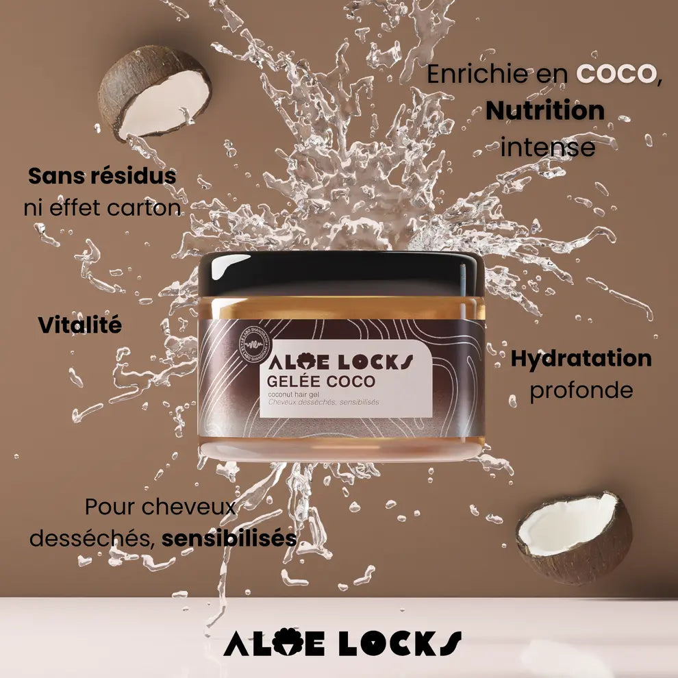 EASY POUSS -ALOE LOCKS Gelée Coco 79/100 Note Yuka 🥕300 ML Easy pouss