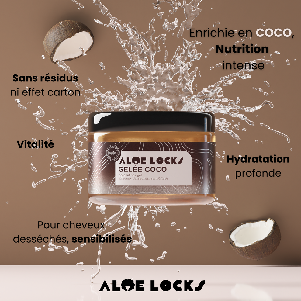 EASY POUSS -ALOE LOCKS Gelée Coco 79/100 Note Yuka 🥕300 ML