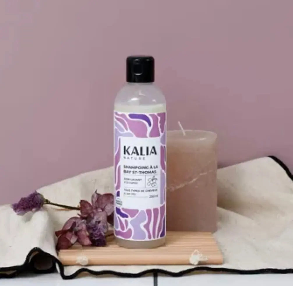 KALIA NATURE -Shampoing à la Bay St-Thomas -Transformez Vos Cheveux Bouclés et Crépus Naturellement  250ML Kalia Nature