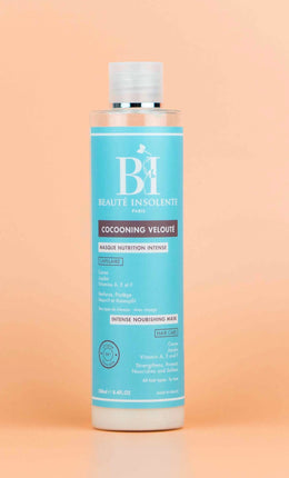 BEAUTÉ INSOLENTE Masque Nutrition intense -Cocooning Velouté -                               Cacao , Jojoba Vit A,E,F renforce,protège, nourrit et assouplit 250ML