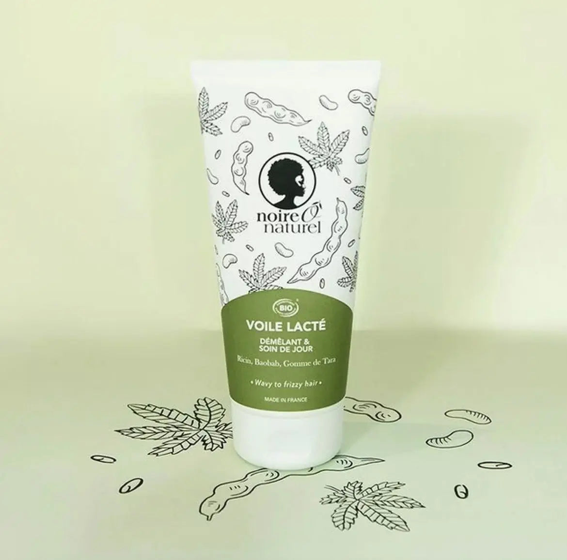 NOIR Ô NATUREL -VOILE LACTÉ- Démêlant et Soin capillaire de jour sans rinçage -51/100 Note Yuka🥕 Noire ô naturel