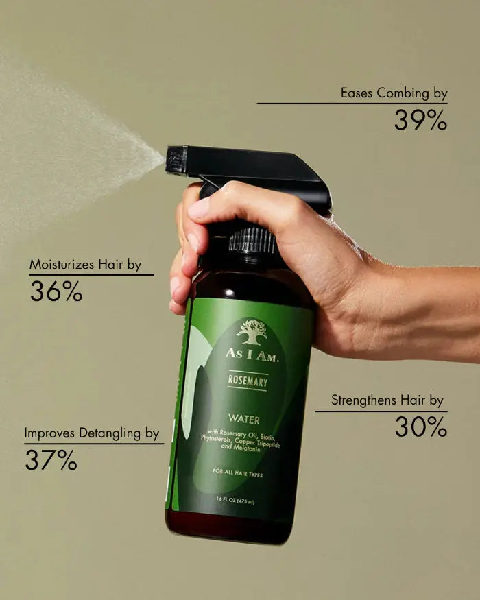 AS I AM-Rosemary Water Spray réhydratant revitalisant au Romarin As I Am