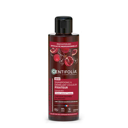 CENTIFOLIA-SHAMPOOING &DÉMELANT -Couleur fixateur 2EN1 Couleur préservée 6 semaines
Actif biomimétique & anti-gaspi
Parfum 100% naturel 
SANS SULFATE*
CHEVEUX COLORES OU MECHES 86/100 Note Yuka🥕200ML