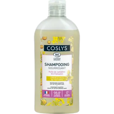 COSLYS -SHAMPOOING NOURRISSANT Enrichi en huile de cameline bio française
Idéal pour les cheveux secs ou texturés
Révèle les boucles
Parfum léger et fleuri
Sans silicone  72/100 Note Yuka🥕250ML COSLYS