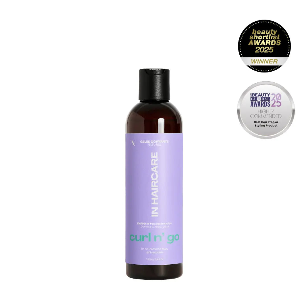 Soin boucles INHAIRCARE curl n go pour définir et hydrater les cheveux bouclés