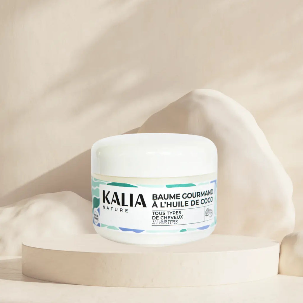 KALIA NATURE-Baume Gourmand à l'Huile de Coco-intensément nourrissant Transformez Vos Cheveux Bouclés et Crépus Naturellement 100/100 Nore Yuka🥕100 ML Kalia Nature