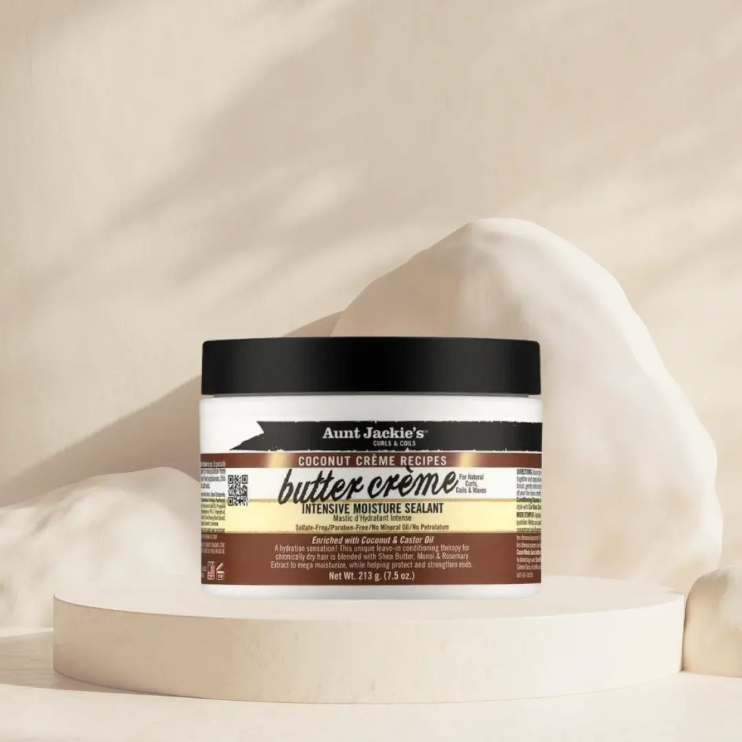 AUNT JACKIE’S-Crème Hydratante Butter Crème - Aunt Jackie's Coco, Karité, Ricin &Romarin Aunt Jackie's