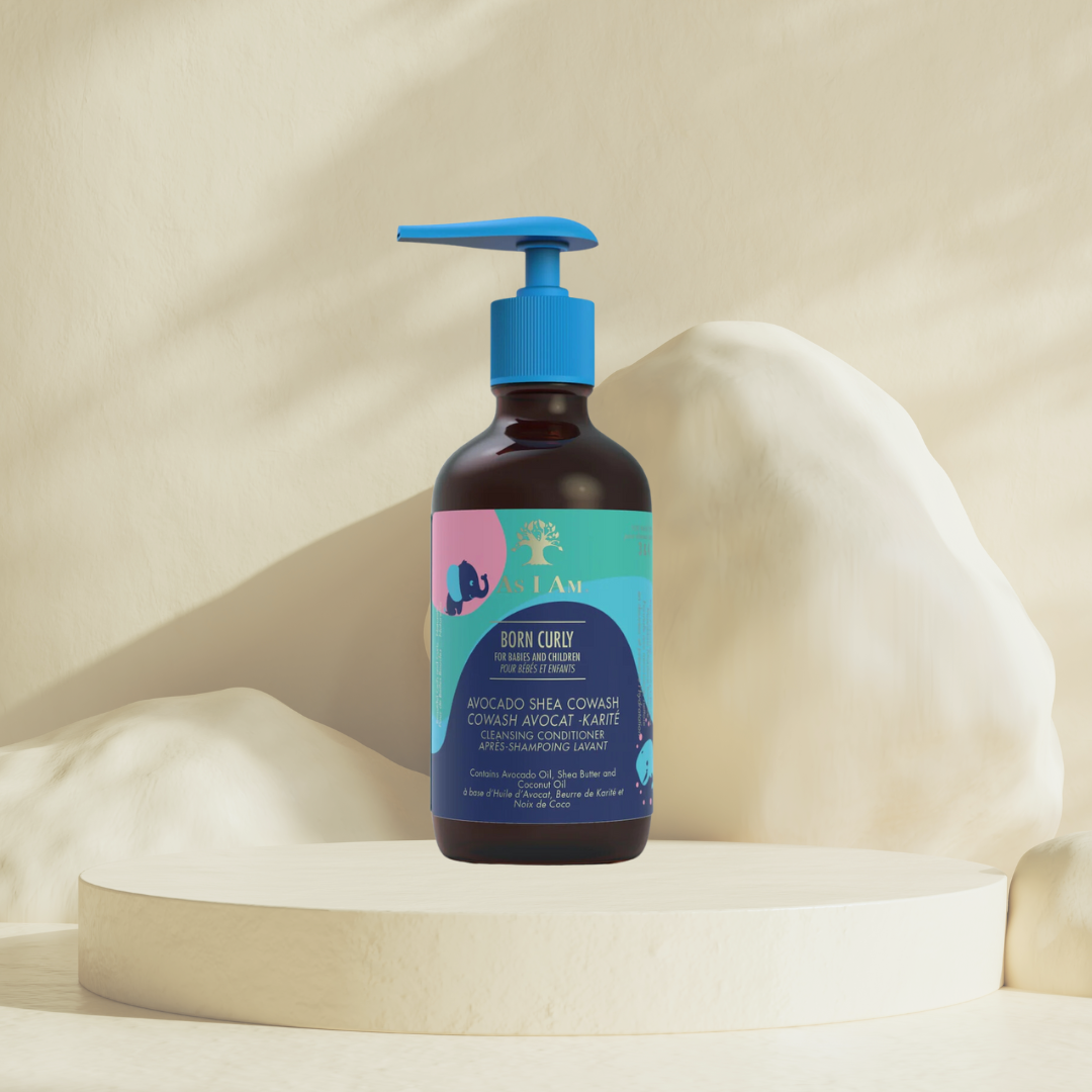 AS I AM -Gel lavant Corps et cheveux pour Enfants Born Curly - Avocat ,Karité &noix de coco