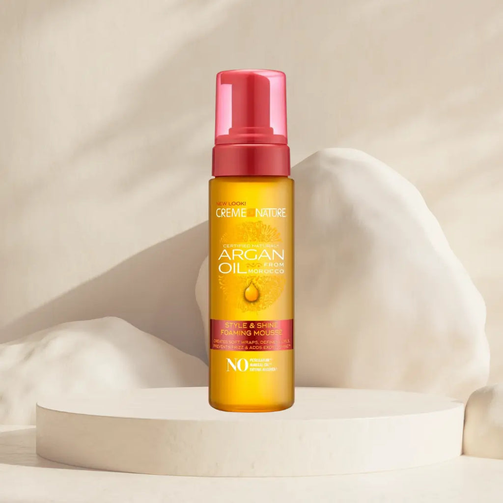 CREME OF NATURE -Mousse Style & Shine Argan Oil - Creme of Nature