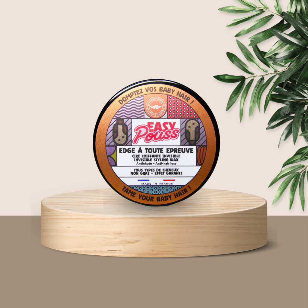 EASY POUSS-Cire Coiffante Invisible Edge à Toute Épreuve -     Anti-chutes non gras 33/100 Nite Yuka 🥕100ML