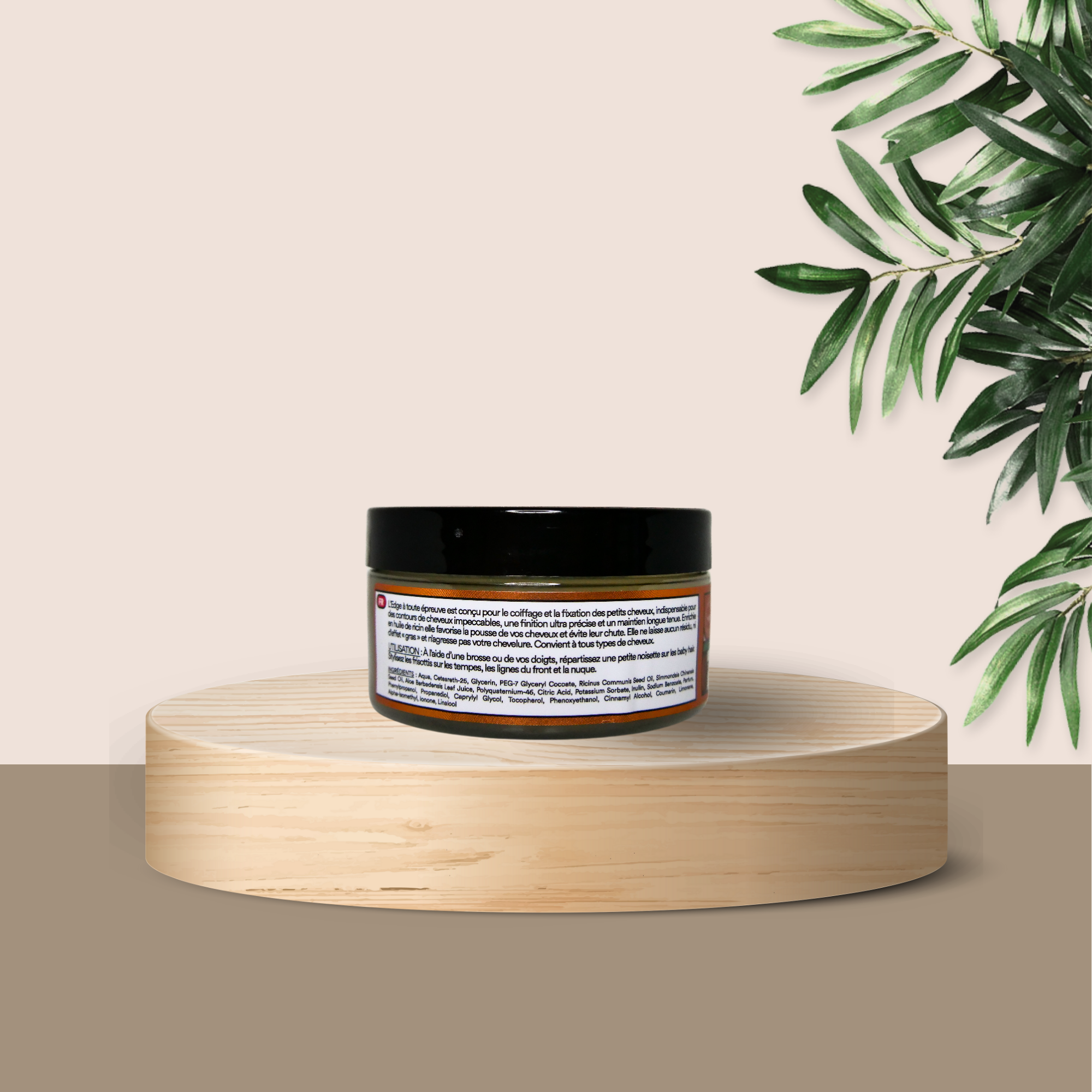 EASY POUSS-Cire Coiffante Invisible Edge à Toute Épreuve -     Anti-chutes non gras 33/100 Nite Yuka 🥕100ML