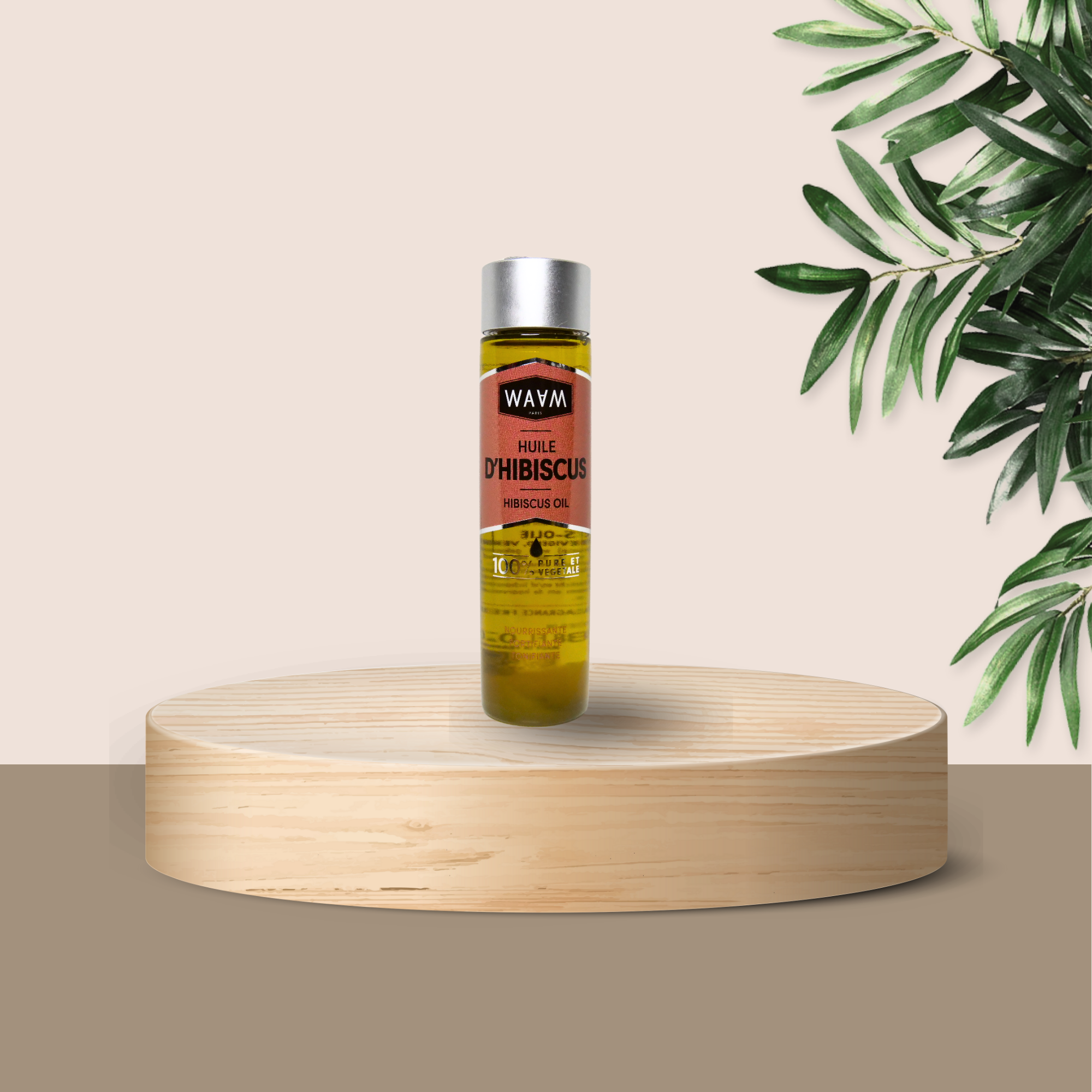 WAAM COSMETICS -HUILE HIBISCUS nourrissant et régénérante 100/100  NoteYuka🥕100ML