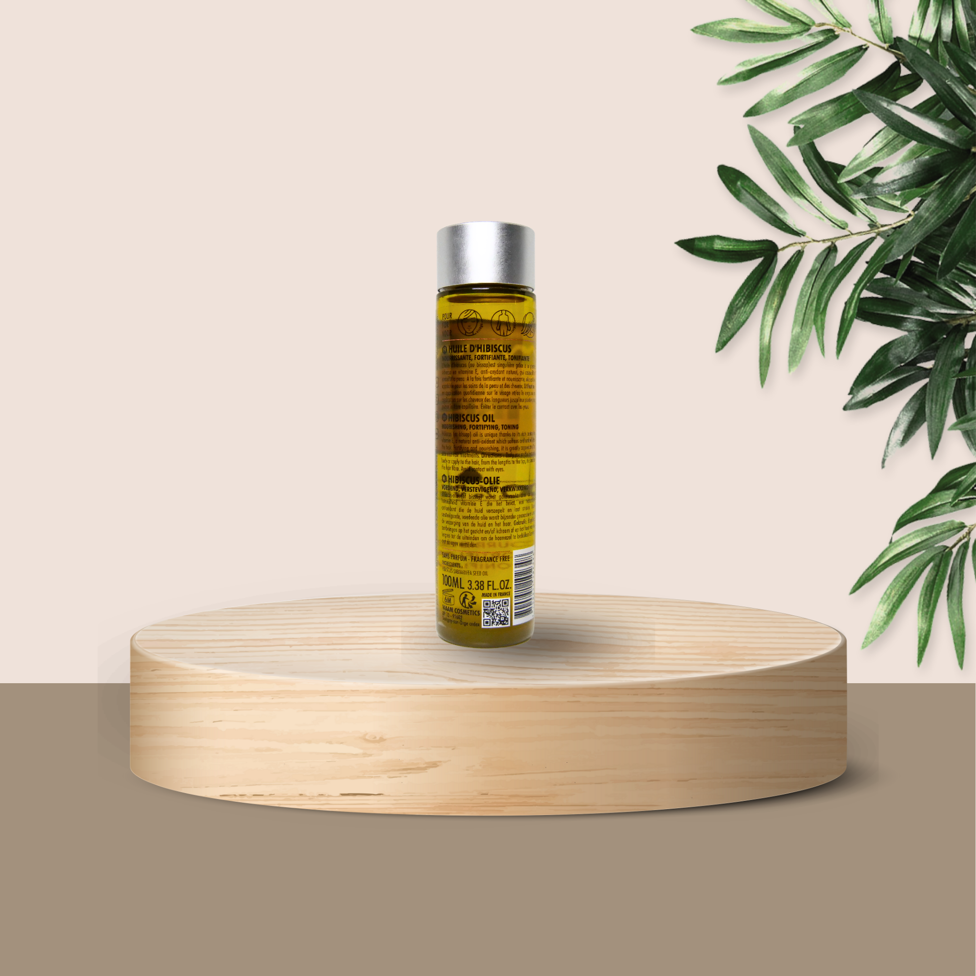 WAAM COSMETICS -HUILE HIBISCUS nourrissant et régénérante 100/100  NoteYuka🥕100ML