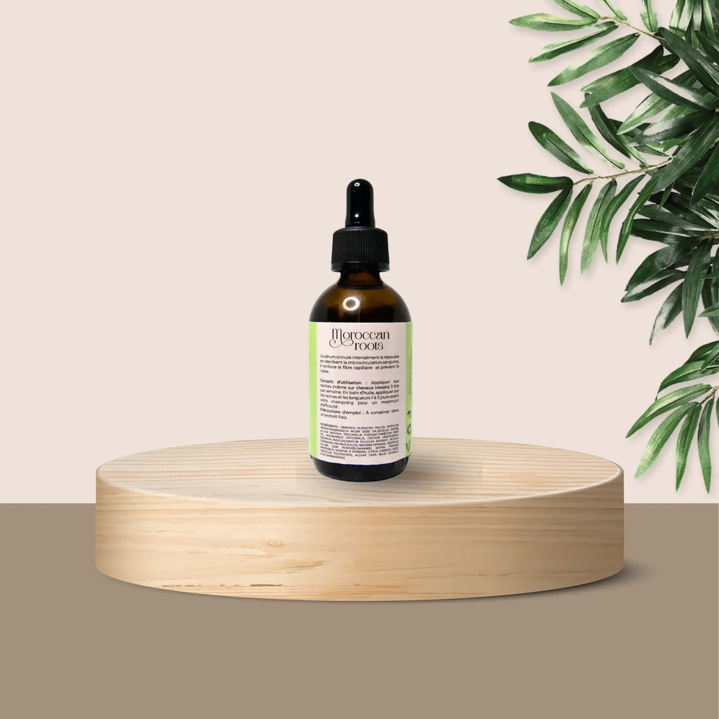 MOROCCAN ROOTS-Infinity Hair activateur de repousse Nigelle, Romarin , Chebé , moutarde &Menthe poivrée 57ML Moroccan Roots