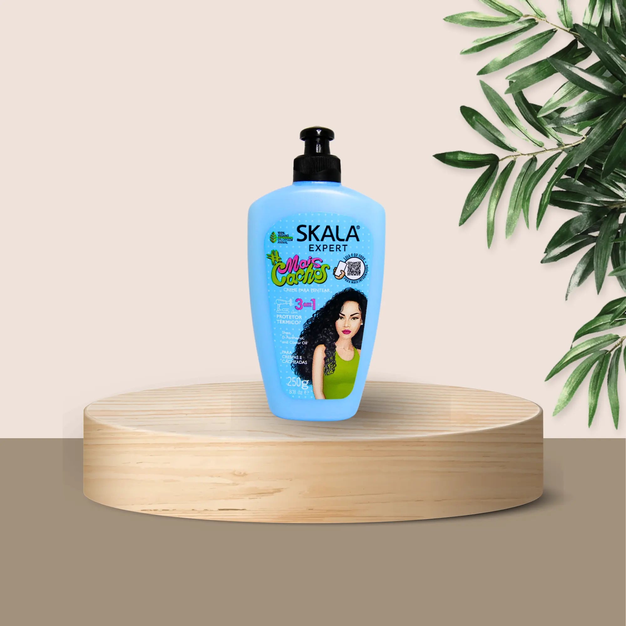 SKALA -MAÏS CACHOS -crème 3 en 1 thermoprotecteur de chaleur huile de ricin Skala Expert