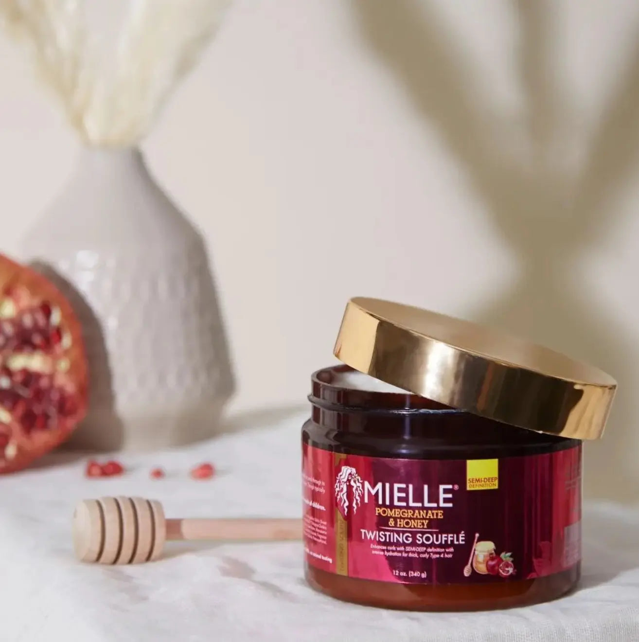 MIELLE -Pomegranate & Honey Curl Twisting Soufflé-Cheveux Sublimés au Naturel 340 ML Mielle Organics