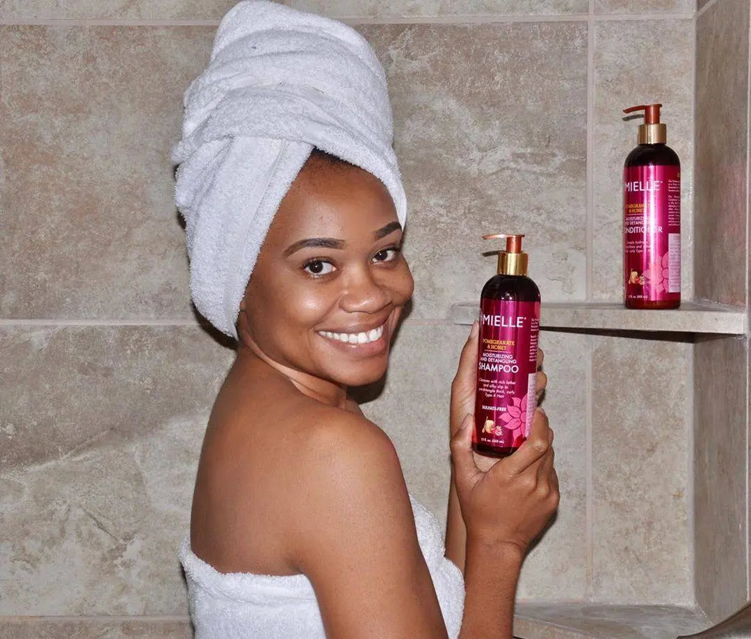 MIELLE -Pomegranate & Honey Shampoing- Cheveux Sublimés au Naturel Mielle Organics