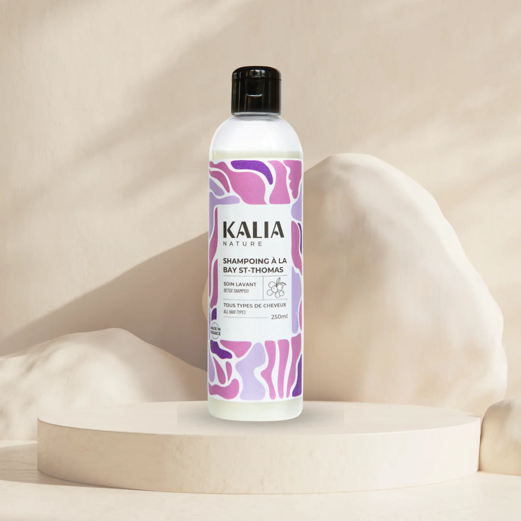 KALIA NATURE -Shampoing à la Bay St-Thomas -Transformez Vos Cheveux Bouclés et Crépus Naturellement  250ML Kalia Nature